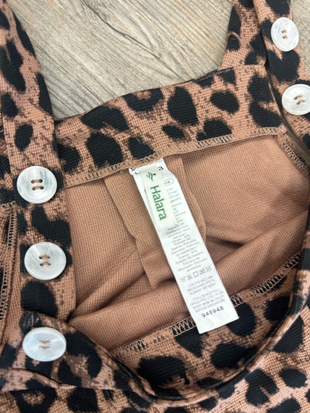 NWOT Halara Leopard Overalls - Picture 3 of 7